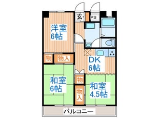 シャトー花篭の物件間取画像